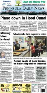 Here is today's front page. There's more inside that isn't online! ()