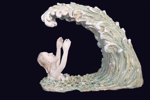 “Embrace" by Guemes Island sculptor Sue Roberts is part of the show that opened this week at the Port Angeles Fine Arts Center. ()