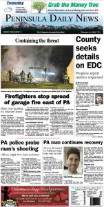 Today's front page tailored for the PDN's readers in Clallam County. There's more inside that isn't online! ()