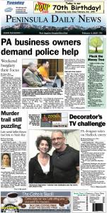 Here is today's Clallam County front page. There's more inside that isn't online! ()
