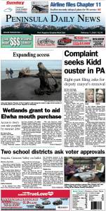 Today's front page tailored for the PDN's readers in Clallam County. There's more inside that isn't online! ()