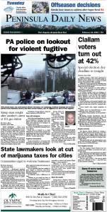 Here is today's front page tailored to Clallam County. There's more inside that isn't online! ()