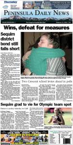 Today's front page tailored for the PDN's readers in Clallam County. There's more inside that isn't online! ()