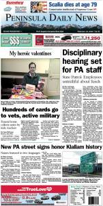 Today's front page tailored for the PDN's readers in Clallam County. There's more inside that isn't online! ()