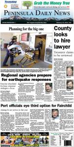 Today's front page tailored for the PDN's readers in Clallam County. There's more inside that isn't online! ()