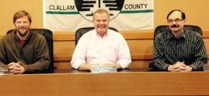 Clallam County's three commissioners — Mike Chapman