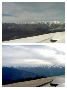 There was more than a foot of snow in the Hurricane Ridge parking lot on Monday.  Last week