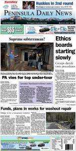 Today's front page tailored for the PDN's readers in Clallam County. There's more inside that isn't online! ()