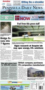 Today's front page for Clallam County. There's more inside that isn't online! ()