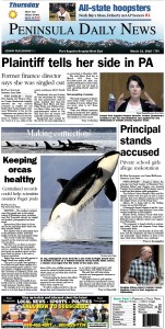 Today's front page tailored for the PDN's readers in Clallam County. There's more inside that isn't online! ()