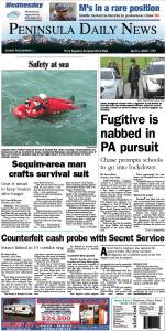 Today's front page tailored for the PDN's Clallam County edition. There's more inside that isn't online! ()