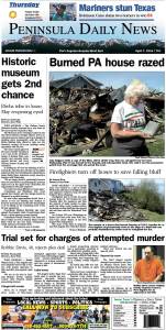 Today's front page tailored for the PDN's readers in Clallam County. There's more inside that isn't online! ()