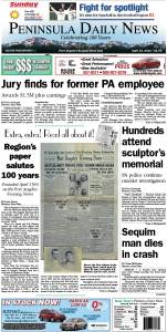 Today's front page tailored for the PDN's readers in Clallam County. There's more inside that isn't online! ()