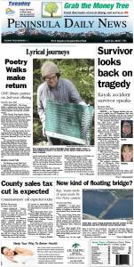 Today's front page tailored for the PDN's Clallam County edition. There's more inside that isn't online! ()