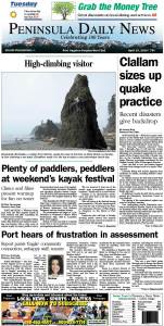 Today's front page tailored for the PDN's readers in Clallam County. There's more inside that isn't online! ()