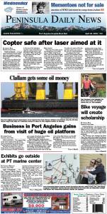 Today's front page tailored for the PDN's Clallam County readers. There's more inside that isn't online! ()