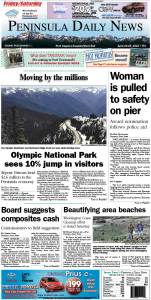 Today's front page tailored for the PDN's Clallam County readers. There's more inside that isn't online! ()