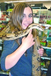 Lauren Taracka was runner-up in a junior herpetologist contest. ()
