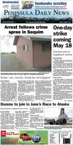 Today's front page tailored for the PDN's Clallam County readers. There's more inside that isn't online! ()