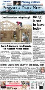 Today's front page tailored for the PDN's Clallam County readers. There's more inside that isn't online! ()