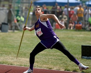 Sequim's Alex Barry won the Class 2A state championship in the javelin with a throw of 185