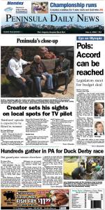 Today's front page tailored for the PDN's Clallam County readers. There's more inside that isn't online! ()