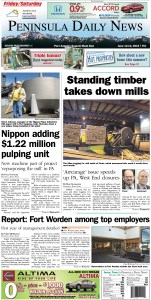 Today's front page tailored for the PDN's Clallam County readers. There's more inside that isn't online! ()