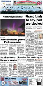 Today's front page tailored for the PDN's readers in Clallam County. There's more inside that isn't online! ()