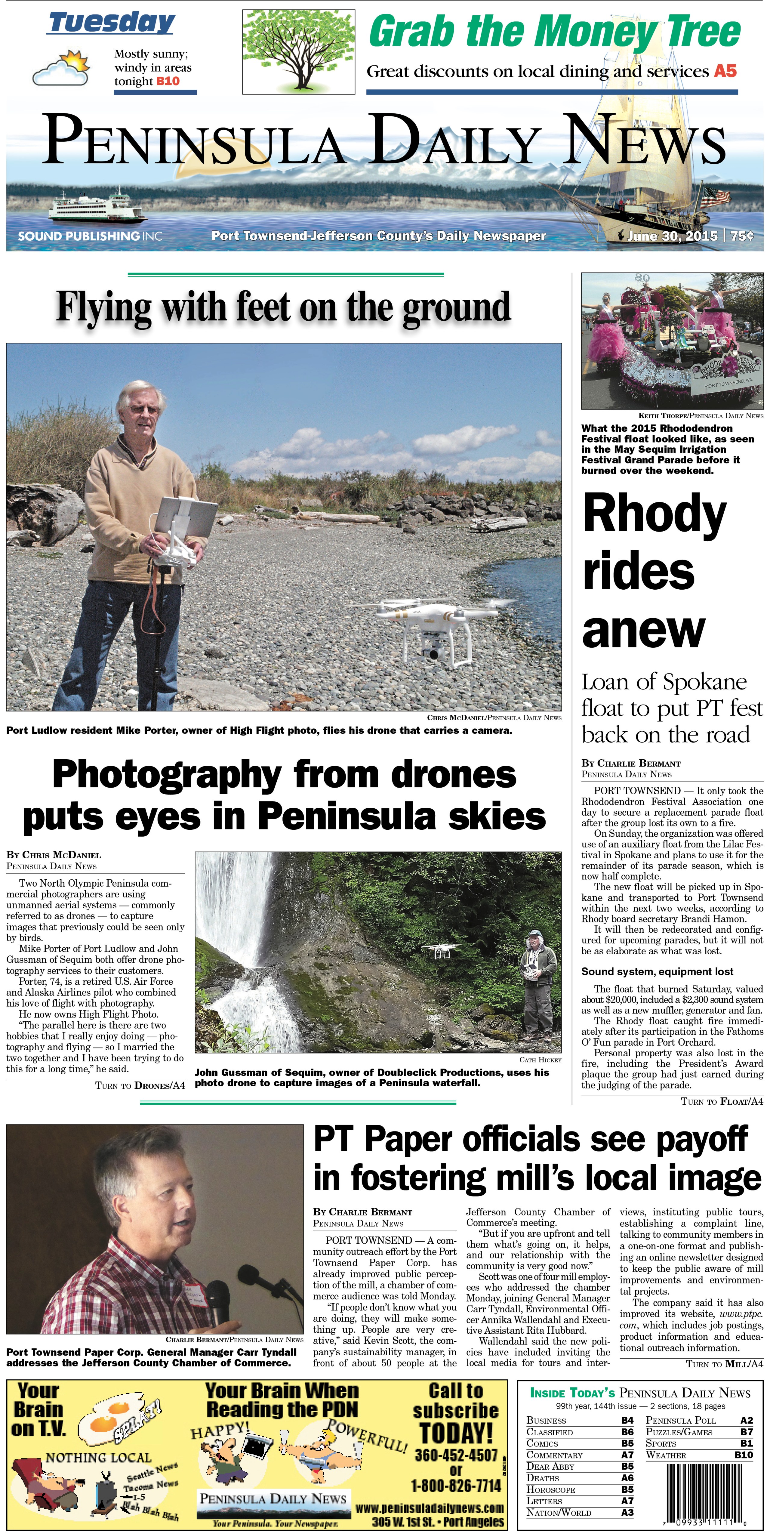 Today's front page tailored for the PDN's readers in Jefferson County. There's more inside that isn't online! ()