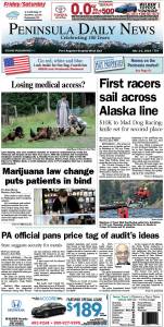 Today's front page tailored for the PDN's readers in Clallam County. There's more inside that isn't online! ()