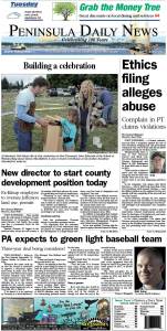 Today's front page tailored for the PDN's readers in Clallam County. There's more inside that isn't online! ()