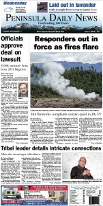 Today's front page tailored for the PDN's readers in Clallam County. There's more inside that isn't online! ()