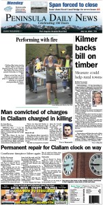 Today's front page tailored for the PDN's readers in Clallam County. There's more inside that isn't online! ()