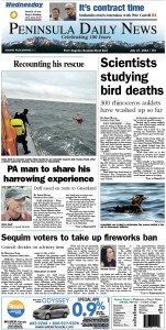 Today's front page tailored for the PDN's readers in Clallam County. There's more inside that isn't online! ()