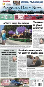 Today's front page tailored for the PDN's readers in Clallam County. There's more inside that isn't online!