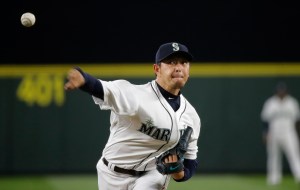 Seattle Mariners starting pitcher Hisashi Iwakuma threw the fifth no-hitter in franchise history Wednesday. Ted S. Warren/The Associated Press