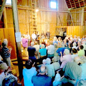A century-old dairy barn was the venue for Olympic Music Festival concerts from 1984 through 2015. Patrons came to sit inside on straw bales or outside on the grass at the Olympic Music Festival Farm