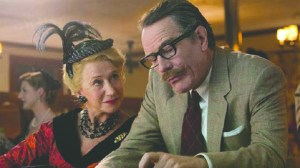 Helen Mirren portrays Hedda Hopper to Bryan Cranston's Dalton Trumbo in “Trumbo