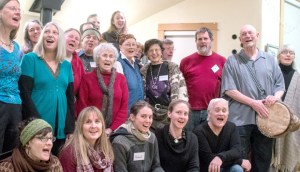 The PT Songlines choir invites everybody to its participatory sing this Saturday in Port Townsend. (Photo by Paul Ferriz)