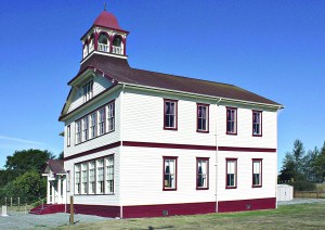 A Kickstarter campaign aims to fund a vertical platform lift at the Dungeness Schoolhouse.  Renee Mizar ()