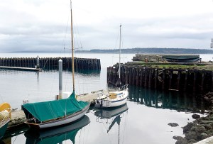 The Point Hudson breakwaters repair and replacement will widen the current channel in order to accommodate larger boats.  Charlie Bermant/Peninsula Daily News ()