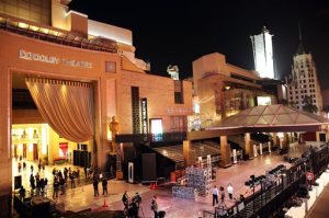 Hollywood Boulevard is seen as preparations are made for the 87th Academy Awards in Los Angeles earlier this week. The Academy Awards will be held at the Dolby Theatre on Sunday on KOMO channel 4. —Associated Press photo ()