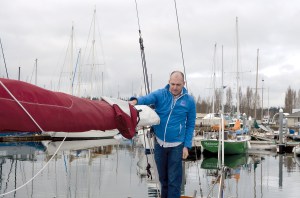 Northwest Maritime Center Executive Director Jake Beattie will enter his sailboat Ithaca in the Shipwrights Regatta on Saturday.  Charlie Bermant/Peninsula Daily News ()