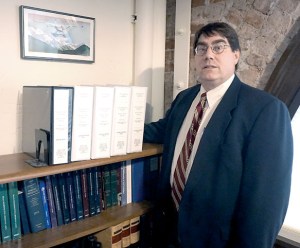 Jefferson County Prosecuting Attorney Michael Haas has several binders full of Pierce trial data