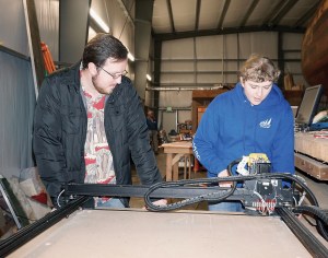 Robotics team coach Austin Henry