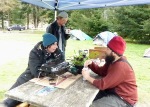 Port Townsend tent city residents who moved from the fairgrounds to Fort Worden State Park on Sunday include