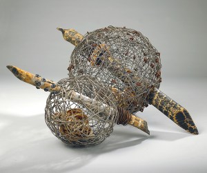 Sculptures made of seaweed