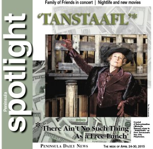 Michaelle Hensel portrays Crystal dGatezehnallen in TANSTAAFL at key City Playhouse in Port Townsend. Photo by Phil Baumgaertner ()