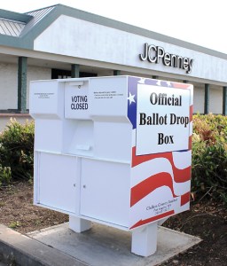 Clallam County Elections recently installed a larger ballot drop box in Sequim.  Rene&eacute; Mizar/Clallam County Auditors Office ()