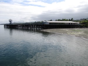 Port Angeles city officials have opened a drop-in studio at 104 W. First St. to gather public input on the future of City Pier.  Arwyn Rice/Peninsula Daily News ()